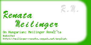 renata meilinger business card